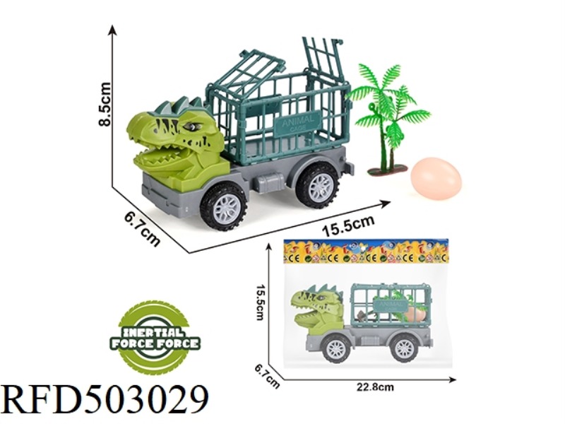 INERTIA DINOSAUR TRAILER + TREE + EGG