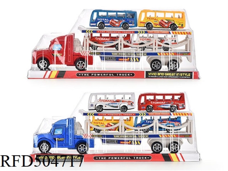 DOUBLE - LAYER INERTIA TRACTORS SCOOTER SIMULATION CAR FLAT CAR