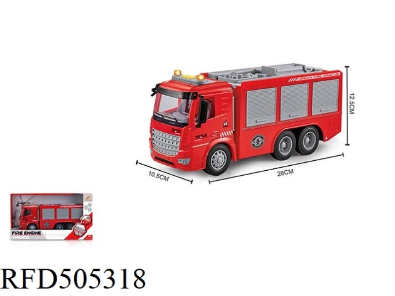 INERTIAL FIRE TRUCK WITH LIGHTS AND MUSIC