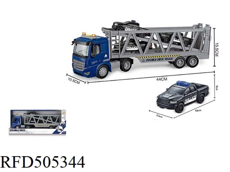 INERTIAL TRACTORS DOUBLE DECKER TRANSPORT WITH LIGHTS AND MUSIC