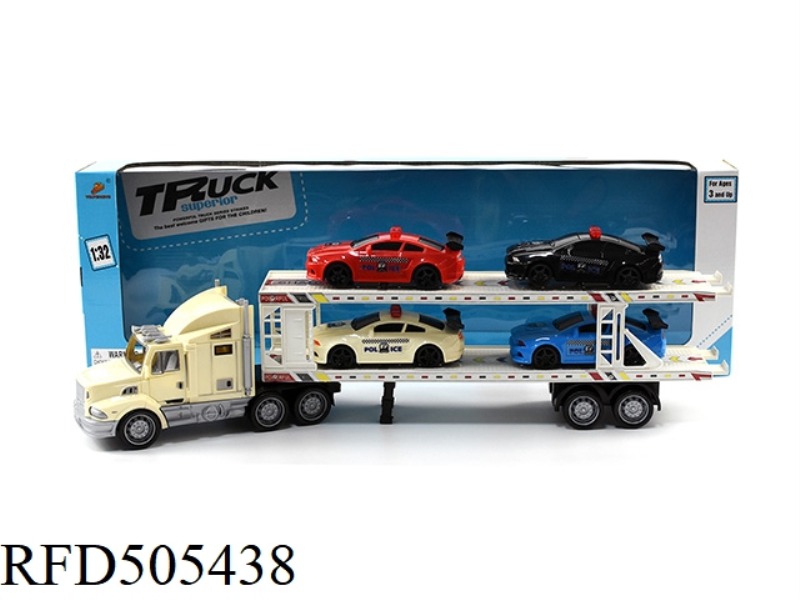 INERTIA LARGE TRAILER (TOWING 4 BMW POLICE CARS)