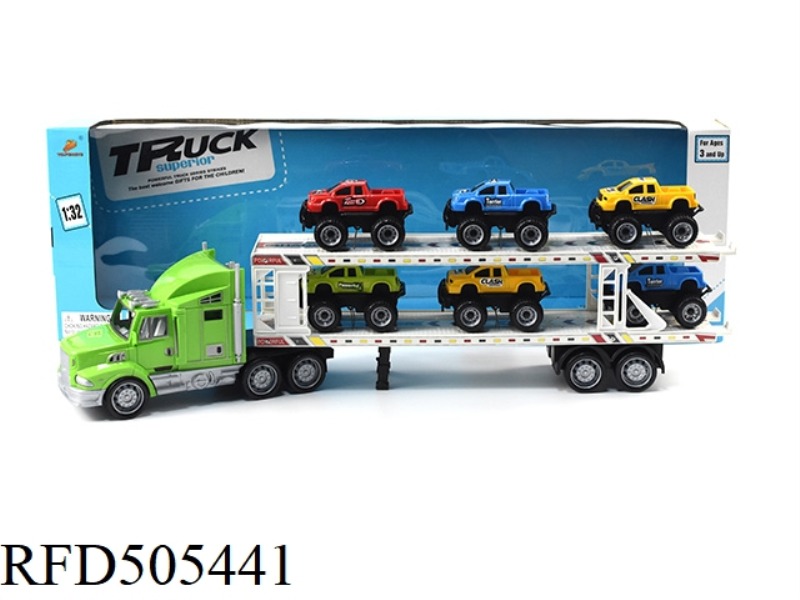INERTIA TRAILER (TOWING 6 OFF-ROAD RACERS)