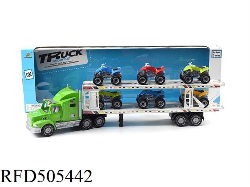 INERTIA TRAILER (TOWING 6 BEACH MOTORCYCLES)