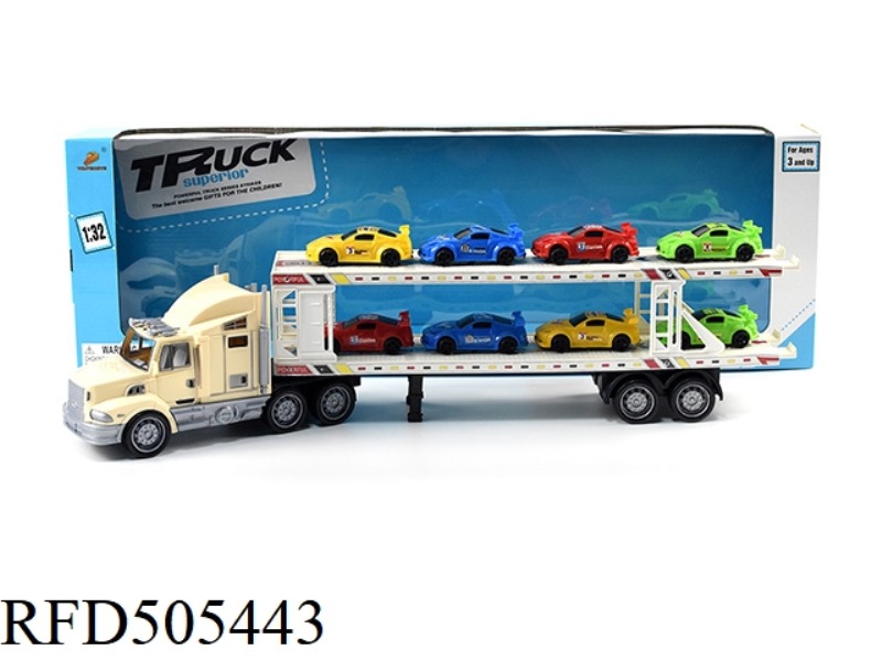 INERTIA TRAILER (TOWING 8 SMALL RACING CARS)