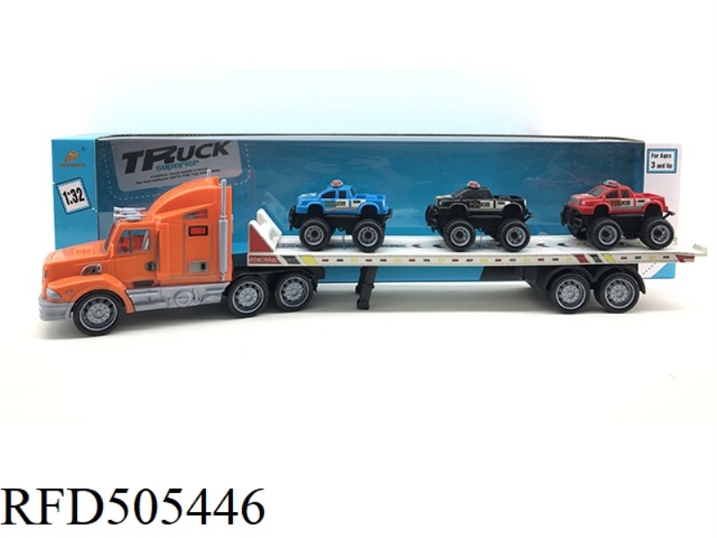 INERTIA LARGE TRAILER (TOWING 3 OFF-ROAD POLICE CARS)