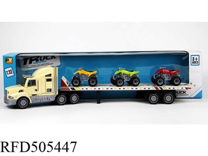 INERTIA TRAILER (TOWING 3 BEACH MOTORCYCLES)