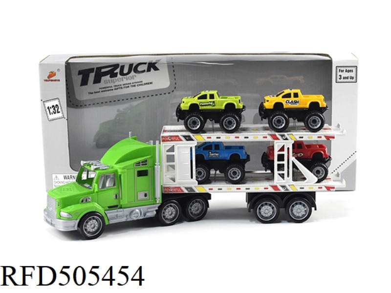 INERTIA TRAILER (TOWING 4 OFF-ROAD RACERS)