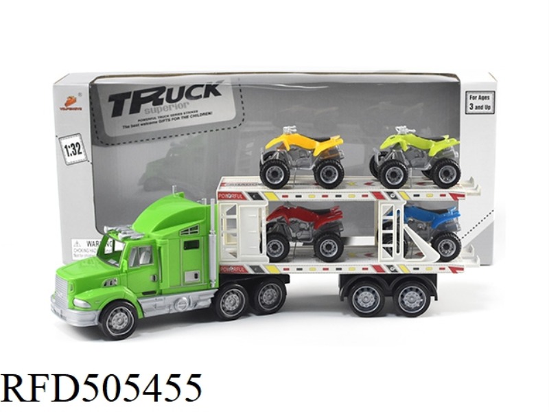 INERTIA TRAILER (TOWING 4 BEACH MOTORCYCLES)