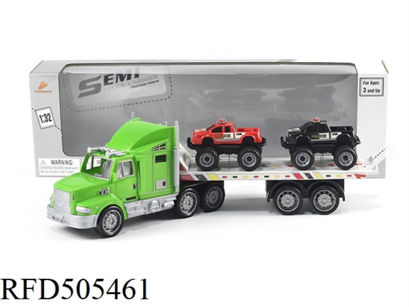 INERTIA LARGE TRAILER (TOWING 2 OFF-ROAD POLICE CARS)