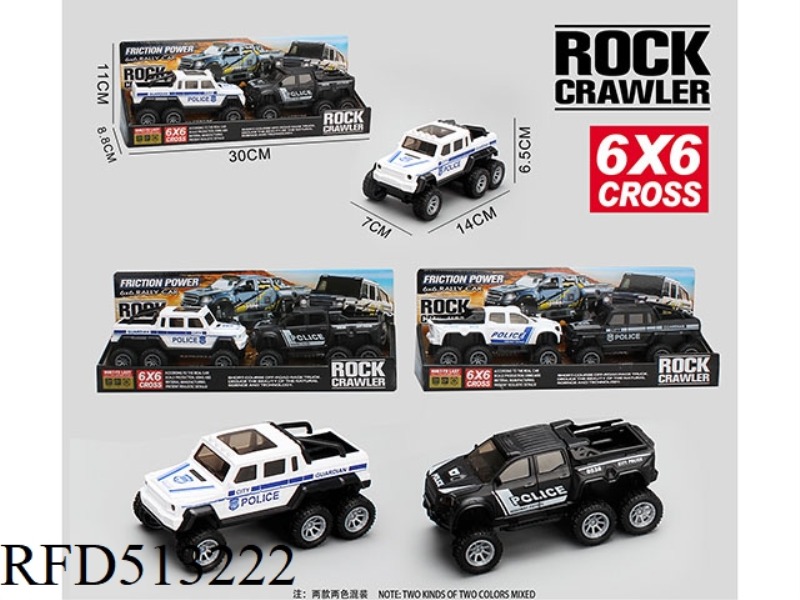 INERTIAL CLIMBING PICKUP POLICE CAR