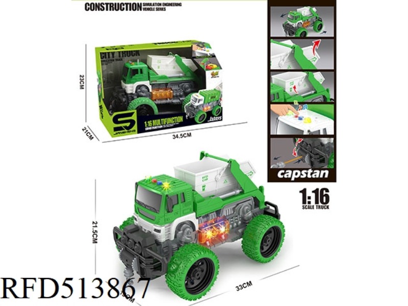 1:16 INERTIA GREEN CAR WITH LIGHTS AND MUSIC