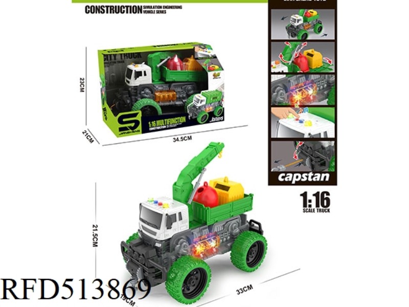 1:16 INERTIA GREEN CAR WITH LIGHTS AND MUSIC