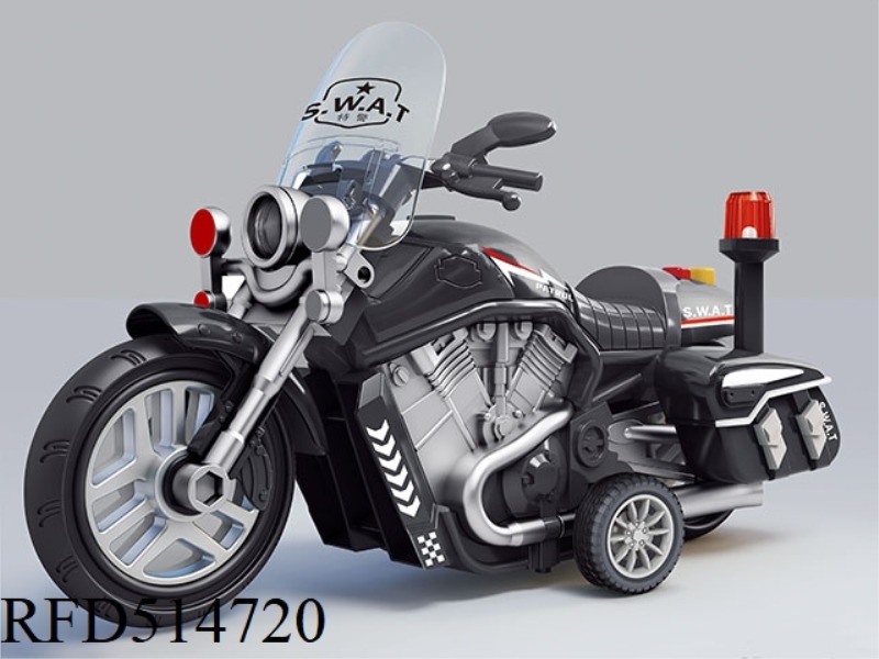 INERTIA BLACK COP MOTORCYCLE