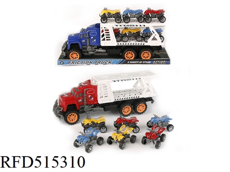 INERTIA TRACTOR TOWS 6 BEACH BIKES (DOUBLE DECK)
