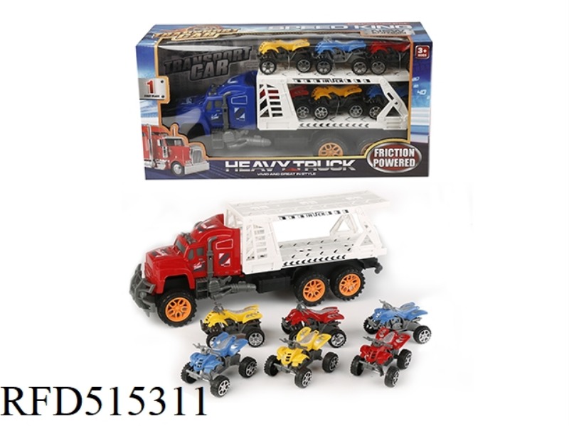 INERTIA TRACTOR TOWS 6 BEACH BIKES (DOUBLE DECK)