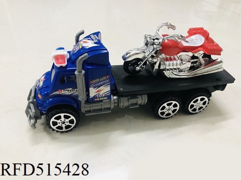 INERTIA TRACTOR TOWS A SMALL HARLEY