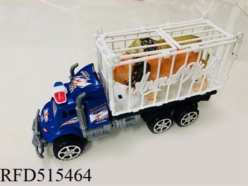 INERTIA TRACTOR TOWS TWO LIONS