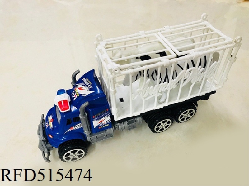 INERTIA TRACTOR TOWS CATTLE AND HORSES