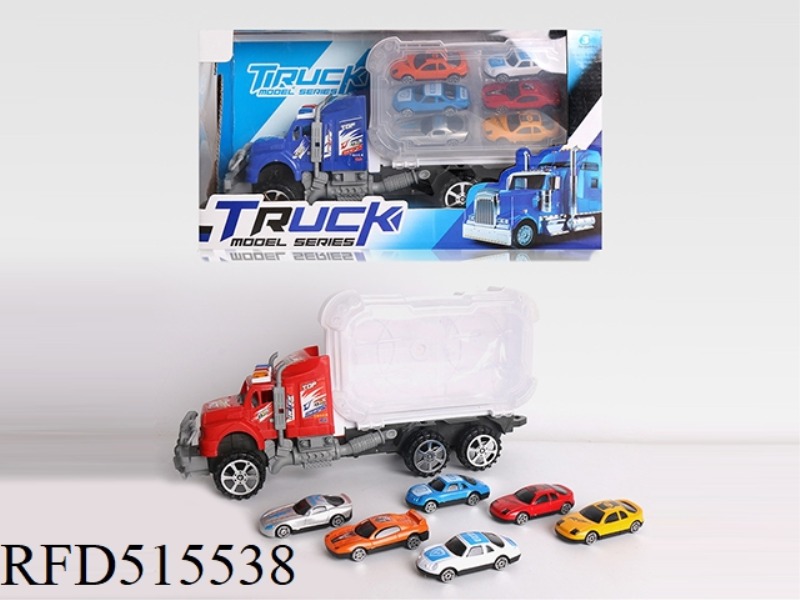INERTIA CAR STORAGE BOX CONTAINS 6 RACING CARS