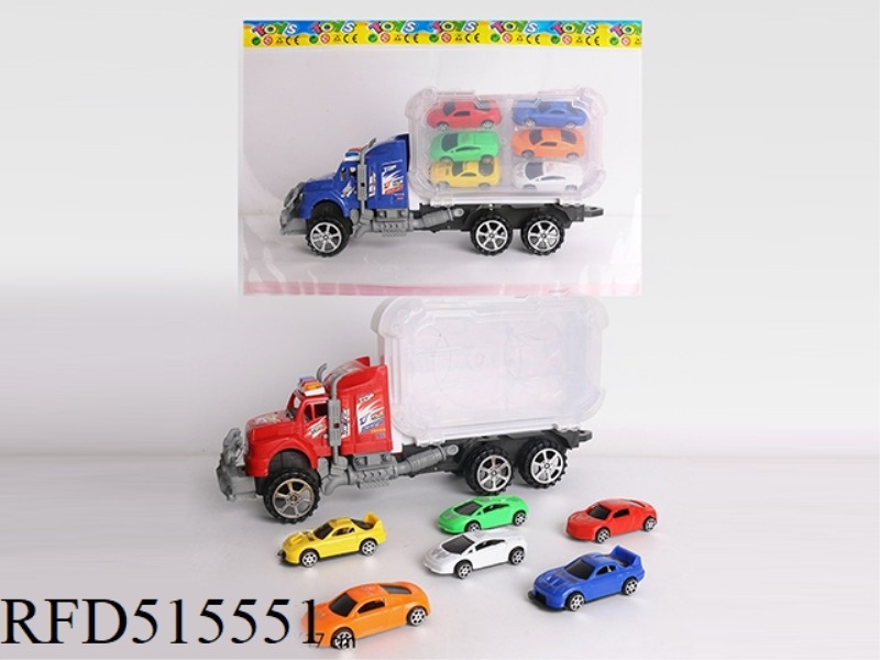 THE INERTIA CAR STORAGE BOX CONTAINS 6 SOLID COLOR CARS.