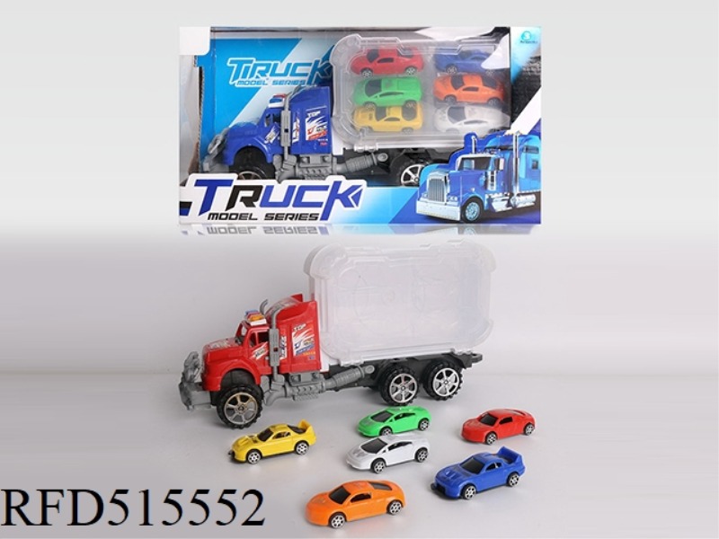 THE INERTIA CAR STORAGE BOX CONTAINS 6 SOLID COLOR CARS.