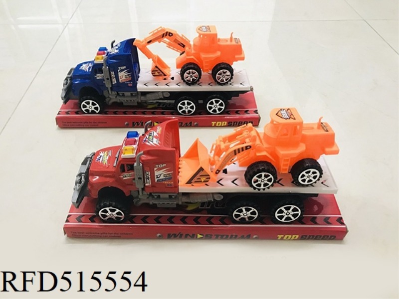 INERTIAL TRACTOR TOWING LARGE ENGINEERING VEHICLE