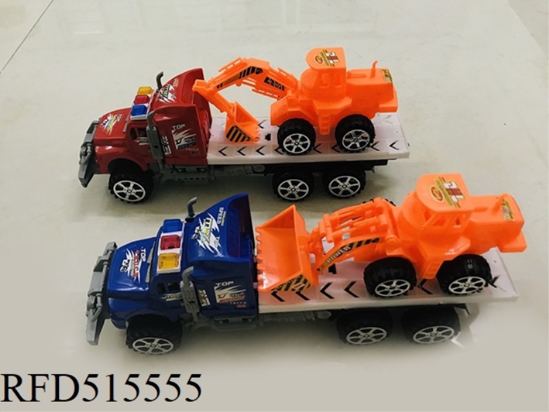 INERTIAL TRACTOR TOWING LARGE ENGINEERING VEHICLE