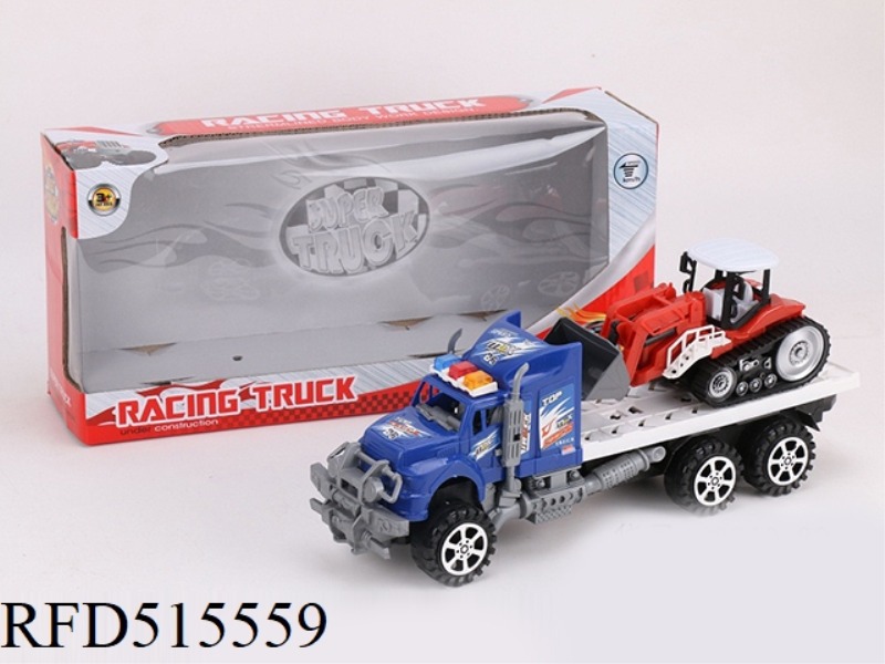 INERTIA TRACTOR TOWS FARMER'S CAR