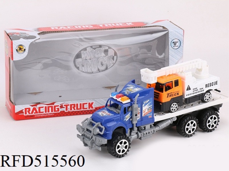 INERTIA TRACTOR TOWING FIRE ENGINE