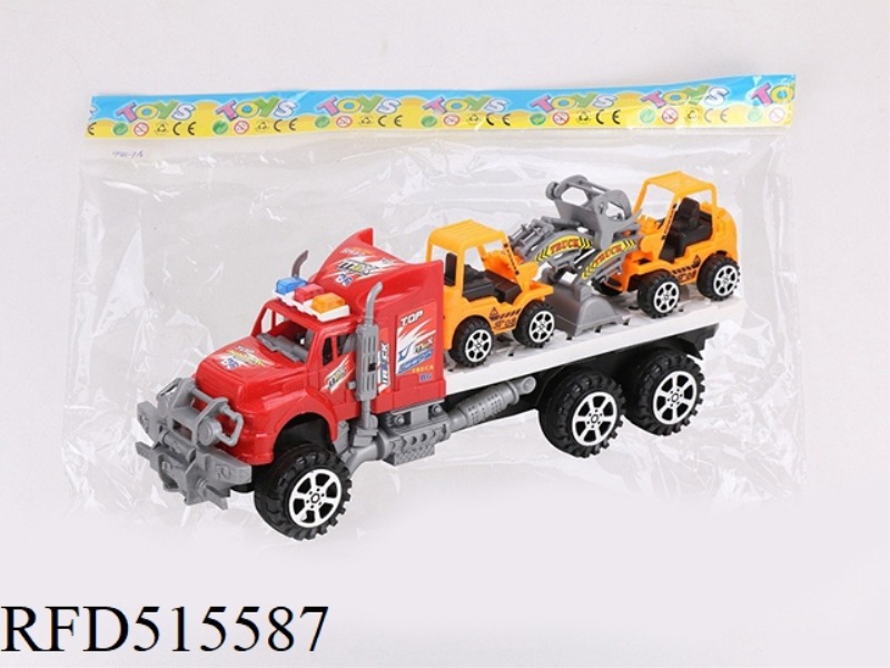 INERTIA TRACTOR TOWS 2 SMALL ENGINEERING VEHICLES