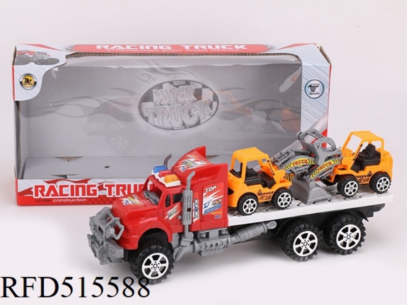 INERTIA TRACTOR TOWS 2 SMALL ENGINEERING VEHICLES