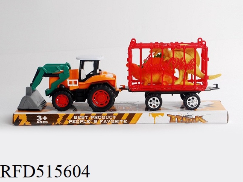 INERTIA FARMER CAR TOWS 2 DINOSAURS