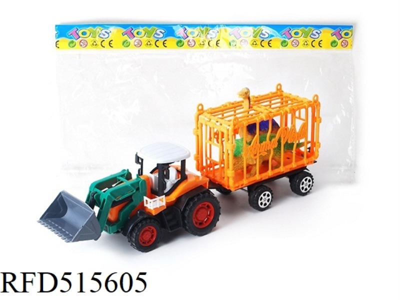 INERTIA FARMER CAR TOWS 2 DINOSAURS