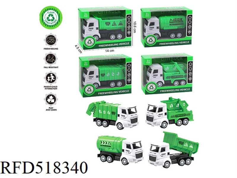FOUR ABS INERTIAL SANITATION VEHICLE SIMULATION VEHICLES