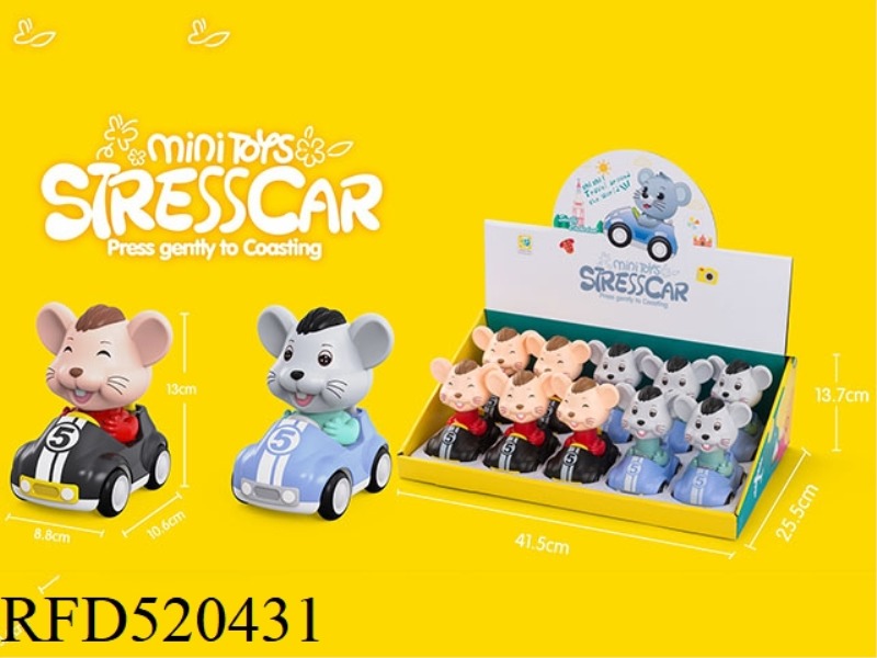 FOUR WHEEL MOUSE INERTIAL PRESSURE CAR