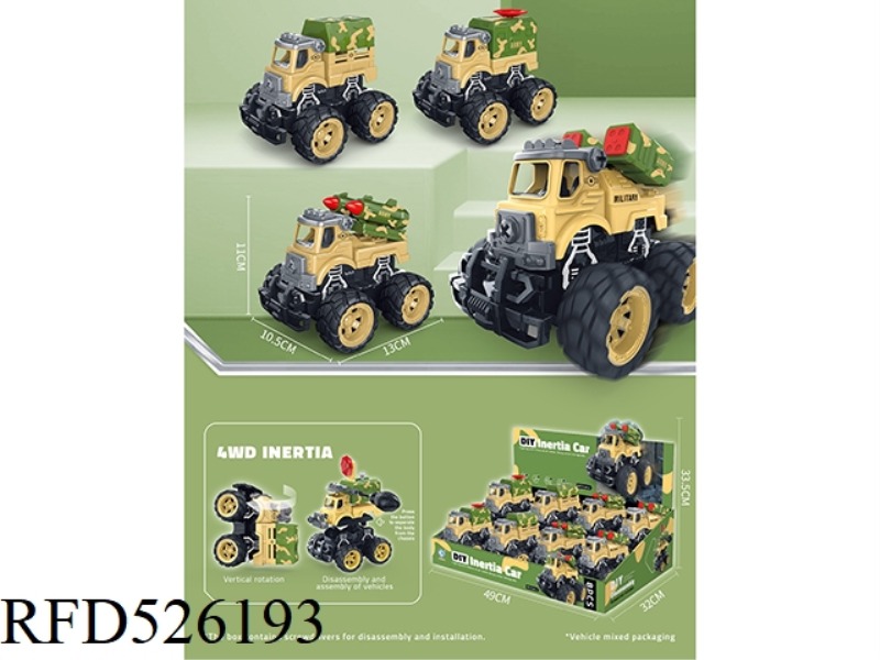 DUAL INERTIA DISASSEMBLY MILITARY VEHICLE 8PCS