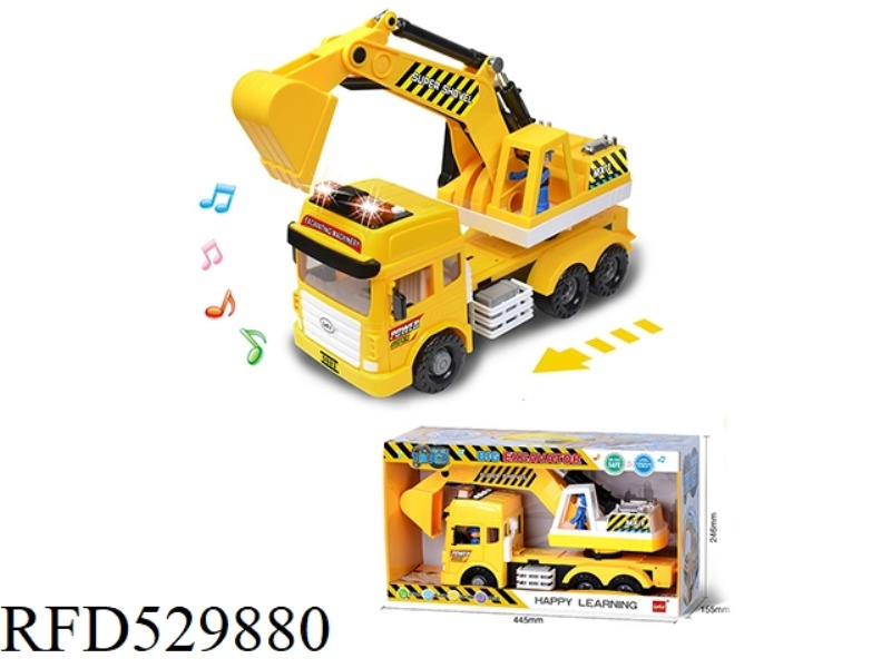 Light, sound-large excavator