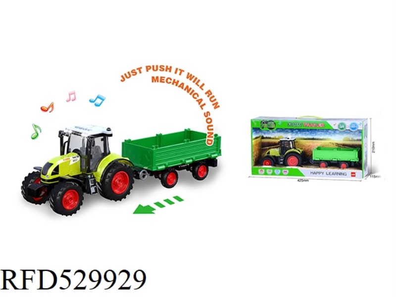 MUSIC-FARMER WITH BUCKET TRAILER