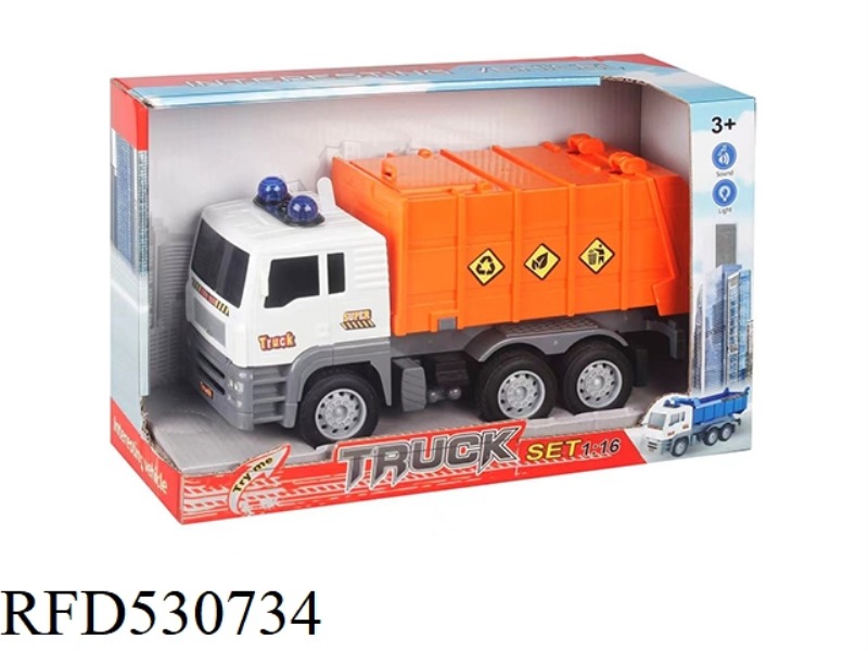 1:16 SOUND AND LIGHT INERTIAL SANITATION VEHICLE