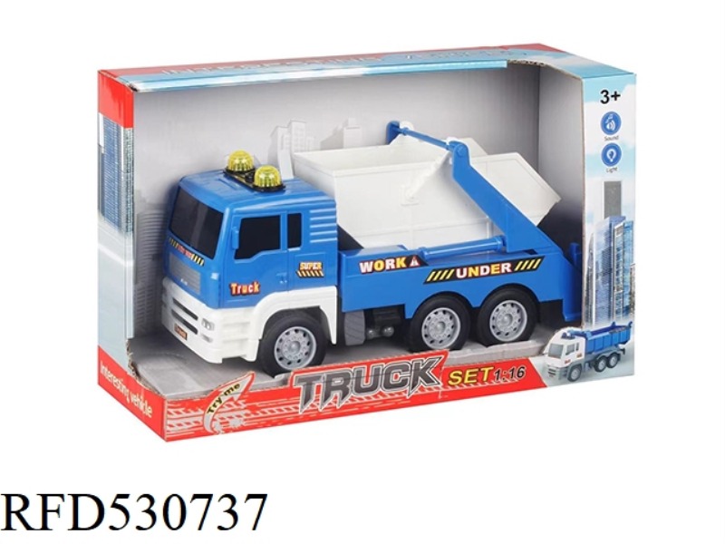 1:16 SOUND AND LIGHT INERTIAL SANITATION VEHICLE