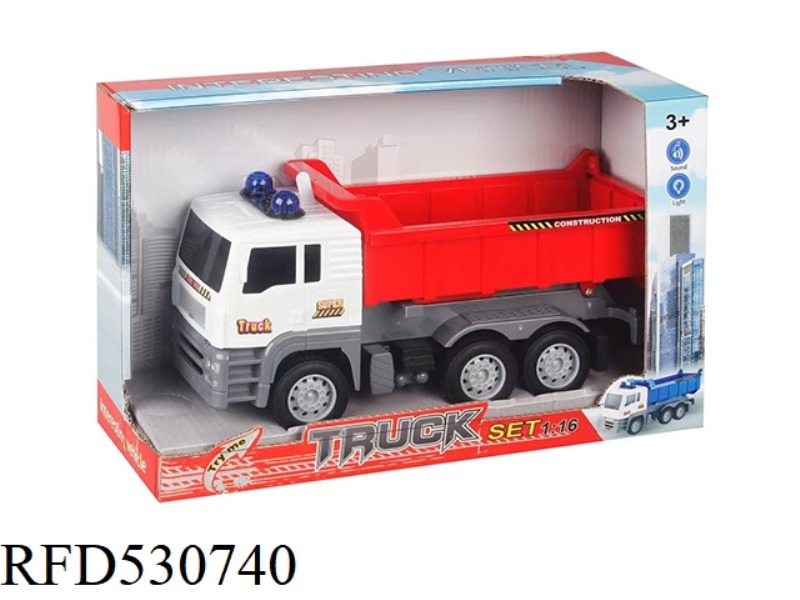 1:16 ACOUSTO-OPTIC INERTIA ENGINEERING DUMP TRUCK