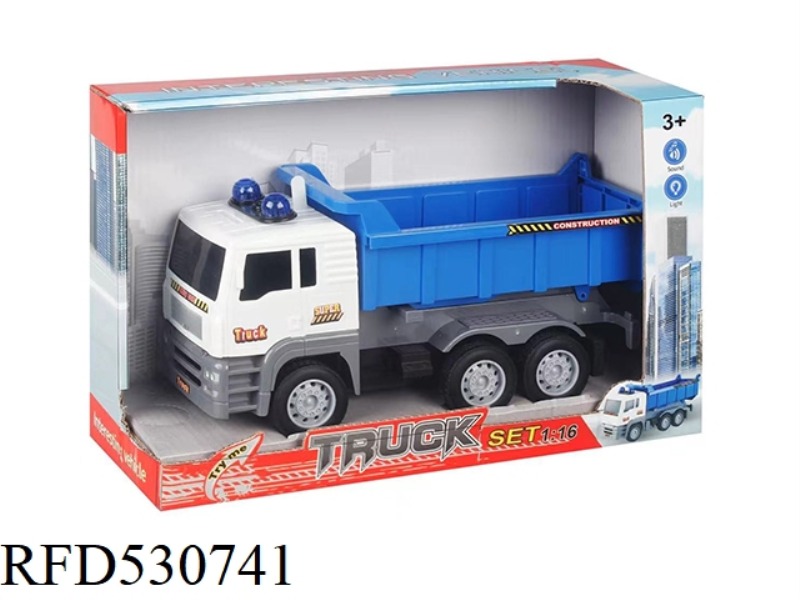 1:16 ACOUSTO-OPTIC INERTIA ENGINEERING DUMP TRUCK