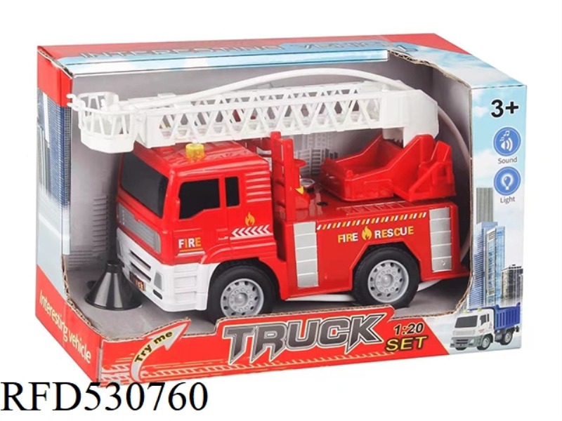 1:20 INERTIA ACOUSTO-OPTIC SPRINKLER FIRE TRUCK