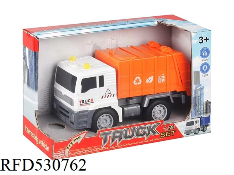 1:20 INERTIA SOUND AND LIGHT SANITATION CAR
