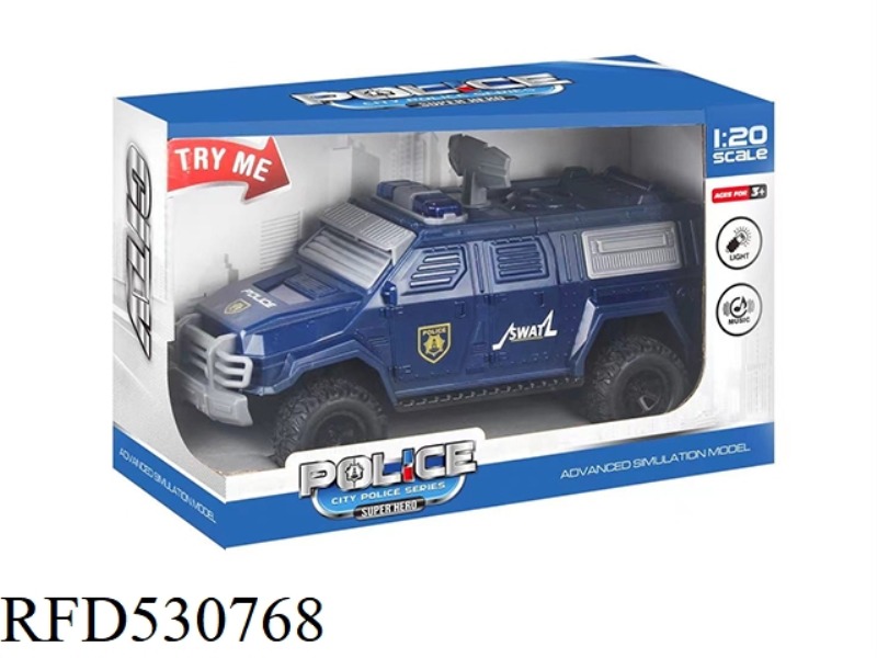 1:20 INERTIA SOUND-LIGHT POLICE CAR