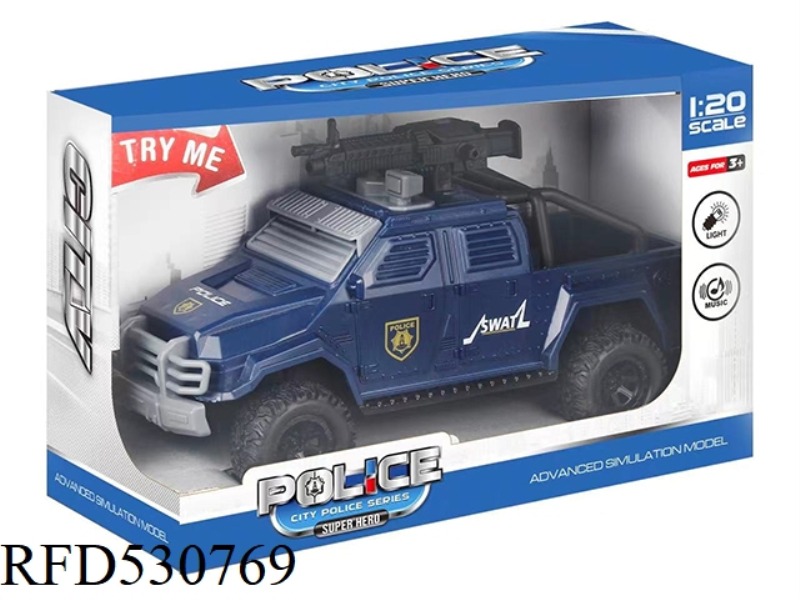 1:20 INERTIA SOUND-LIGHT POLICE CAR