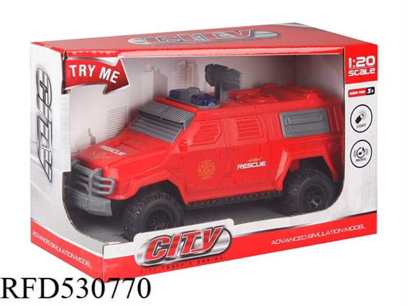 1:20 INERTIA SOUND AND LIGHT FIRE TRUCK