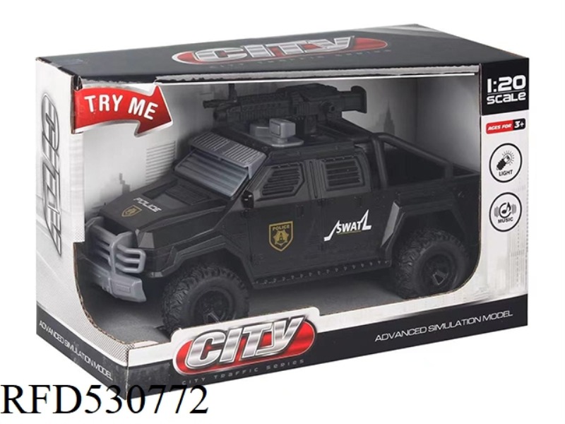 1:20 INERTIA SOUND-LIGHT POLICE CAR