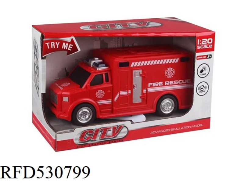 1:20 ACOUSTO-OPTIC INERTIA FIRE TRUCK