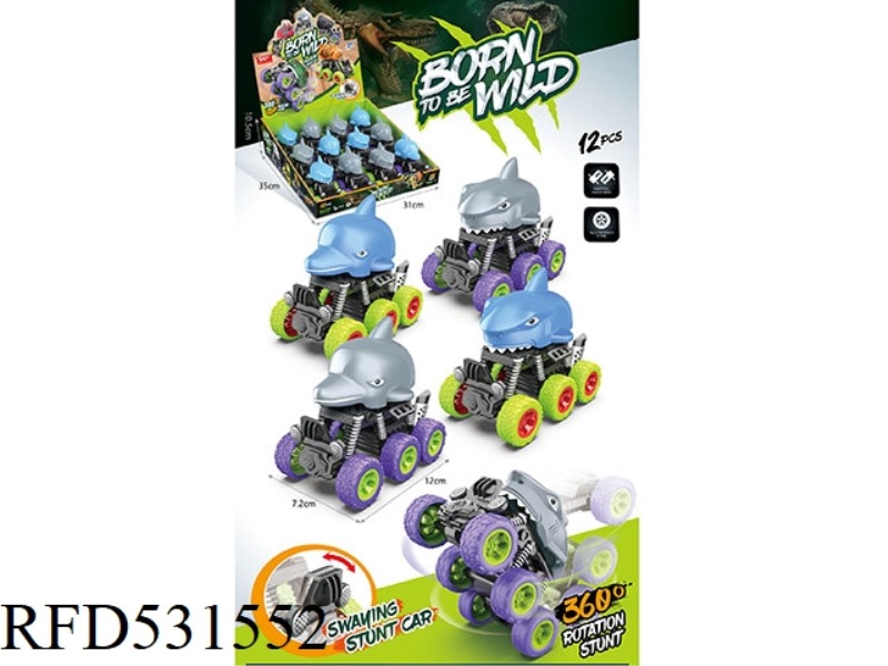 INERTIAL OCEAN 360-DEGREE ROTATION 6-WHEELER (12 ONLY PACK)